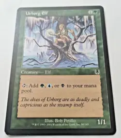 MTG Urborg Elf Apocalypse 90/143 Regular Common Uncirculated - Image 2
