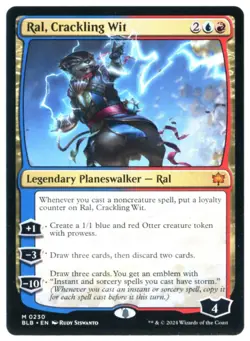 MtG BLB Ral, Crackling Wit #230 - Image 1