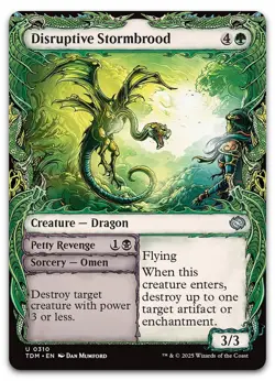 Disruptive Stormbrood (Showcase) #310 (NM) Tarkir Dragonstorm TDM Magic MTG - Image 1
