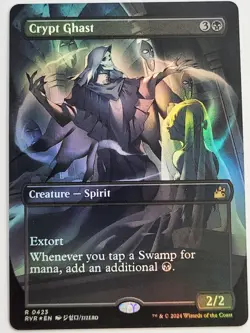 MTG Crypt Ghast (Anime Borderless) Foil - Ravnica Remastered NM - Image 1