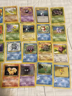 Lot of 28 Pokemon Base Set Cards Non Holo Collection Vintage WotC - Image 4