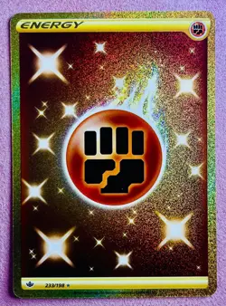 Fighting Energy 233/198 Gold Rare | Chilling Reign | 2021 Pokemon TCG Card | NM - Image 1