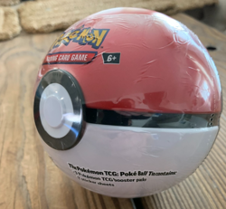 POKEMON TCG POKEBALL TIN SEALED 3 TCG BOOSTER PACKS AND 2 STICKER SHEETS - Image 2