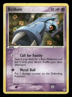 Pokemon Beldum Common Hidden Legends 54/101 LP Reverse Holofoil - Image 1