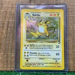Base Set 2 Holo Raichu 16/130 Pokemon - Image 1