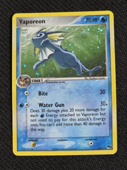 Pokemon - Pop Series 3 - Vaporeon 6/17 - LP-MP HOLO - Image 1