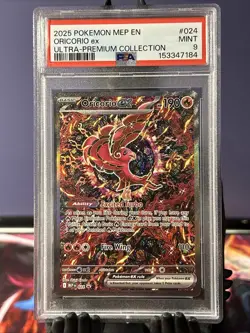 2025 POKEMON MEP EN-ME BLACK STAR PROMO #024 ORICORIO EX PSA 9 - Image 1