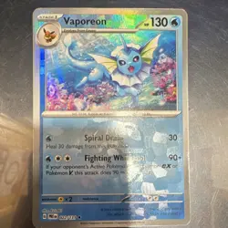 Pokemon Vaporeon Master Ball Pattern Holo Rare 022/131 Prismatic Evolutions - Image 2