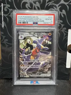 2025 Pokemon Destined Rivals Cynthia’s Garchomp Special Illustrstion Rare PSA 10 - Image 1