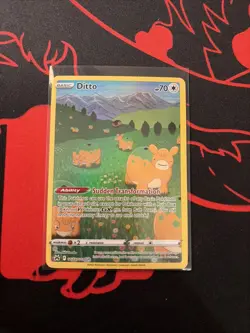 Pokemon TCG Ditto Crown Zenith-Galarian Gallery Holo Ultra Rare - Image 1