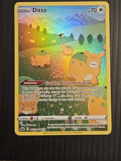 Pokemon TCG Ditto GG22/GG70 Crown Zenith Galarian Gallery Ultra Rare Holo - Image 1