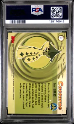 2003 TOPPS POKEMON ADVANCED #21 CACTURNE PSA 10 - Image 2