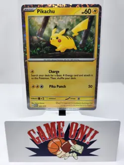 Pokemon Pikachu 002/015 2024 McDonald's Promo Holo LP (A) sc - Image 1