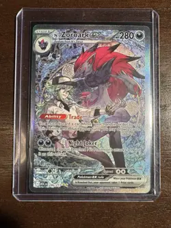 Pokemon TCG N's Zoroark EX 286/217 SV09 Special Illustration Rare Full Art Holo - Image 1