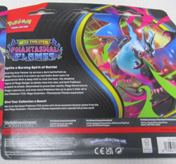 Pokemon TCG Mega Evolution Phantasmal Flames 3 Booster packs and 1 foil promo - Image 2