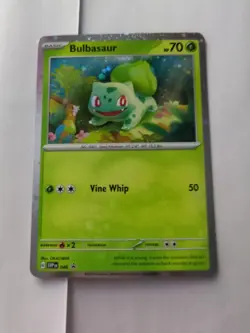 Pokemon TCG S&V 151 Bulbasaur SVP 046 Cosmos Holo Promo SWIRL💫 - Image 1