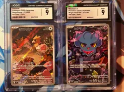 Lot Of CGC 9 Pokemon Slabs Mega Dream And Mega Brave Sparrow 074 Misdreavus 202 - Image 1