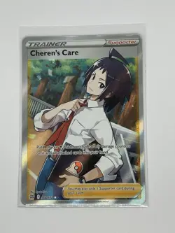 Pokemon TCG Cheren's Care 168/172 Brilliant Stars Holo Ultra Full Art Rare - Image 1