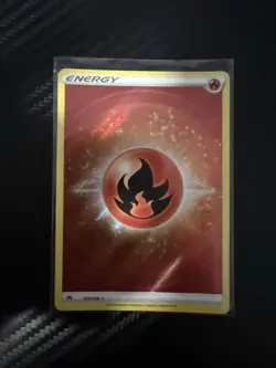 Pokemon Fire Energy 153/159 Crown Zenith Ultra Rare Full Art Holo Basic English - Image 1