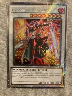 PRE-SALE YUGIOH x1 RA04-EN161 CRIMSON BLADER - PLATINUM SECRET RARE 1st EDITION - Image 1