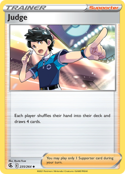 Judge 235/264 Uncommon | Fusion Strike | Pokemon Card - Image 1