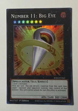 1x Number 11: Big Eye 1st Edition Ultra Rare RA04-EN062 Yu-Gi-Oh! - Image 1
