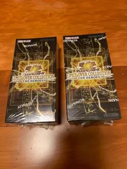 YuGiOh LIMIT OVER COLLECTION THE HEROES 2 Boxes with KONAMI Shrink Wrap - Image 1