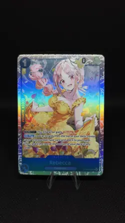 ONE PIECE TCG Rebecca OP15-053 SR Adventure on KAMI’s Island ENGLISH Foil Card - Image 1