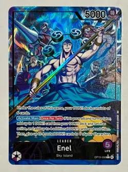 One Piece TCG Enel (OP15-058) Alt Art Adventure on Kami's Island English NM - Image 1