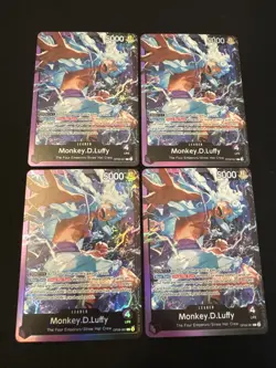 4 One Piece Monkey.D.Luffy (OP09-061) Starter Deck 26: Purple/Black Leader Foil - Image 1