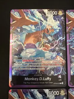 4 One Piece Monkey.D.Luffy (OP09-061) Starter Deck 26: Purple/Black Leader Foil - Image 2