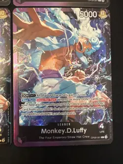 4 One Piece Monkey.D.Luffy (OP09-061) Starter Deck 26: Purple/Black Leader Foil - Image 5