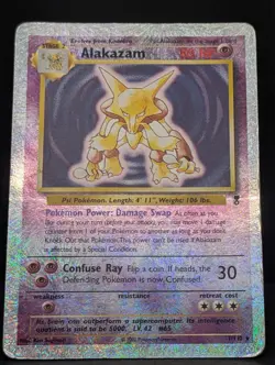 Alakazam 1/110 Legendary Collection Reverse Holo Rare Pokemon TCG Nintendo MP+ - Image 3