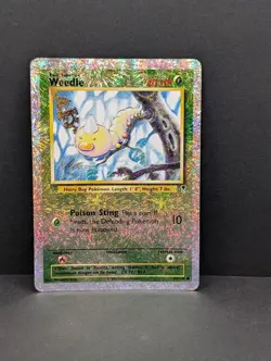 Pokemon TCG Weedle Legendary Collection Reverse Holo Rare Nintendo MP - Image 1