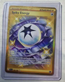 Pokemon Spiky Energy Gold Holo Card SV09 Journey Together 190/159 - Pack Fresh - Image 1