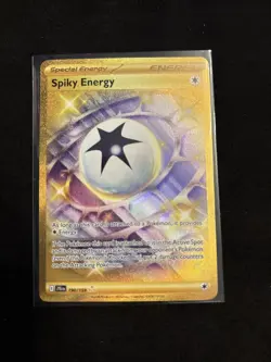 Pokemon Spiky Energy Gold Holo Card SV09 Journey Together 190/159 - Image 1