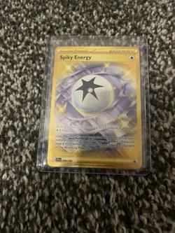 Pokemon TCG Spiky Energy 190/159 Journey Together Secret Rare Gold - Image 1