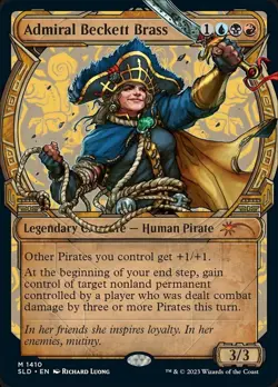 1x Admiral Beckett Brass - Showcase (1410) - Foil NM-Mint, English Secret Lair M - Image 1