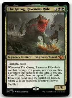 The Gitrog, Ravenous Ride #206 (NM) Thunder Junction OTJ Magic MTG - Image 1