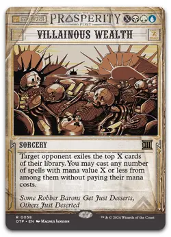 Villainous Wealth #58 (NM) Thunder Junction OTP Magic MTG - Image 1