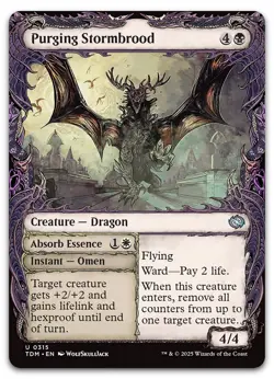 Purging Stormbrood (Showcase) #315 (NM) Tarkir Dragonstorm TDM Magic MTG - Image 1
