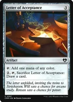 Letter of Acceptance Commander Masters Regular - Image 1