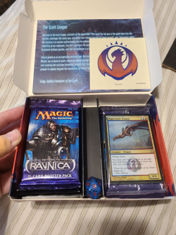 MTG Magic Return to Ravnica IZZET Prerelease Box Contents Sealed 6 Packs 1 Promo - Image 1