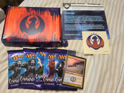 MTG Magic Return to Ravnica IZZET Prerelease Box Contents Sealed 6 Packs 1 Promo - Image 2