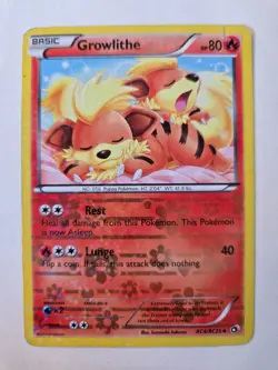 Pokemon Growlithe RC4/RC25 Legendary Treasures: Radiant Collection Holo 2013 - Image 1