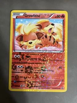 Growlithe RC4/RC25 Legendary Treasures Radiant Collection Holo Pokemon LP+ - Image 1