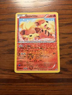 Growlithe RC4/RC25 Legendary Treasures Radiant Collection Holo Pokemon LP+ - Image 3