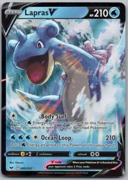 Lapras V 49 - Sword and Shield - UR - NM Pokemon - Image 1