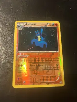 Pokemon Legendary Treasures Lucario 80/113 Reverse Holo Card - Image 1