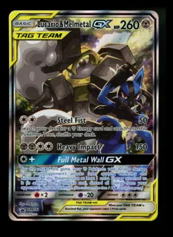 #3 Lucario & Melmetal GX SM192 Black Star Promo 2019 Alt Art Pokemon Card TCG - Image 1